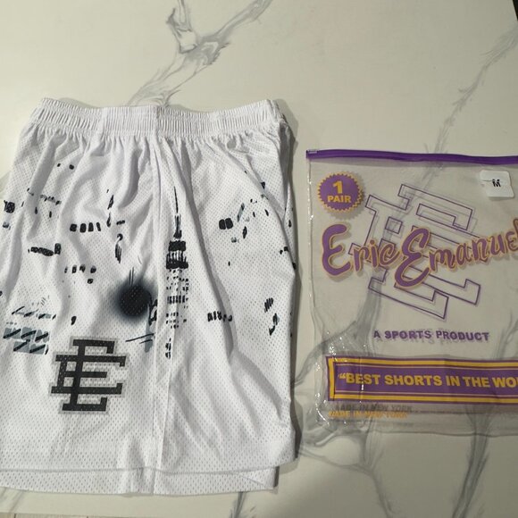*BRAND NEW* Eric Emanuel White "SkyLine" Shorts - Picture 1 of 3